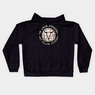 No Longer Strangers But Fellow Citizens Desert Bull-Skull Cactus Kids Hoodie